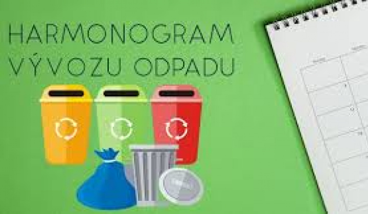 Fotka - Kalendár vývozu odpadu na rok 2026 